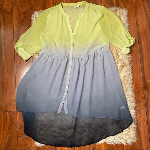 Cato sheer ombre’ hi Lo tunic - Picture 4 of 8